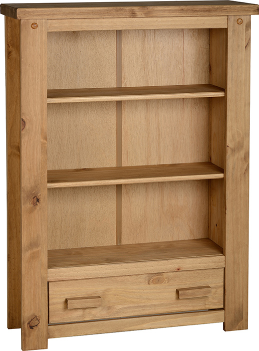 Tortilla 1 Drawer Pine Bookcase